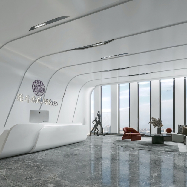 现代公司前台3D模型