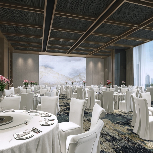 现代酒店宴会厅3D模型