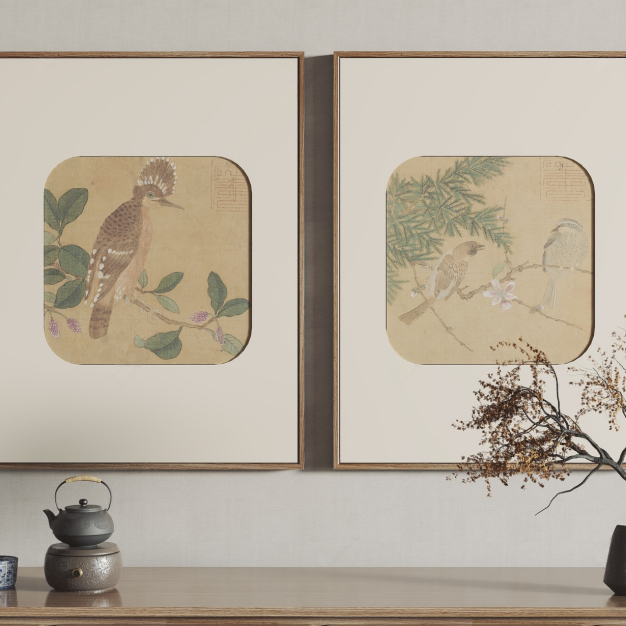 新中式装饰画3D模型