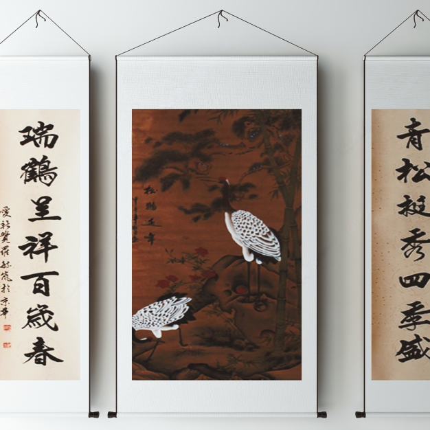 新中式装饰画3D模型