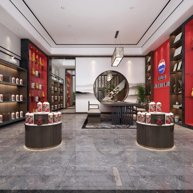 新中式酒水专卖店3D模型