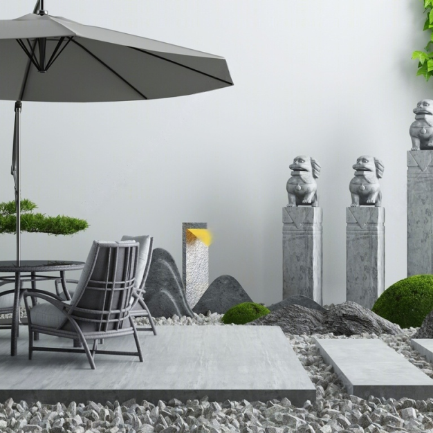 新中式其他户外景观3D模型