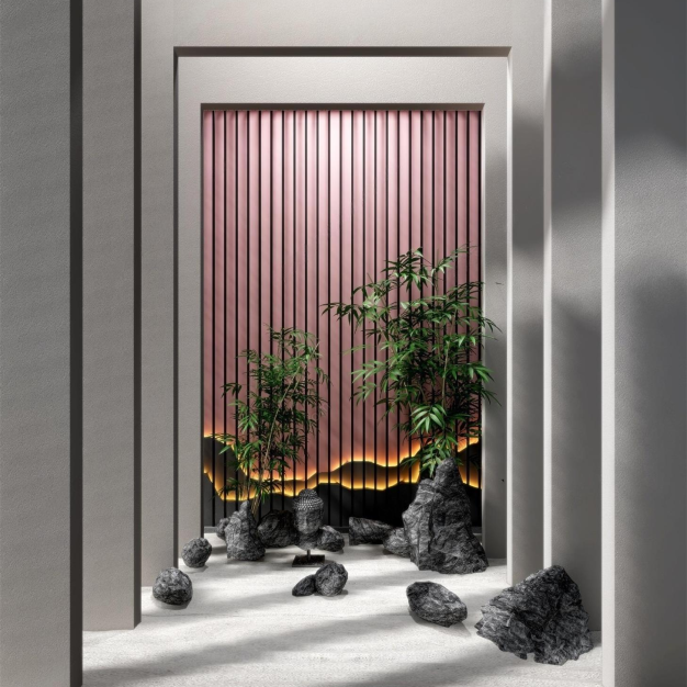 新中式景观石头小品3D模型