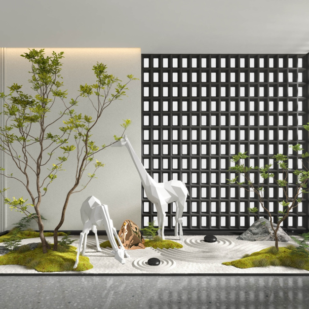现代景观小品3D模型