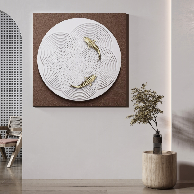 新中式装饰画 挂画3D模型