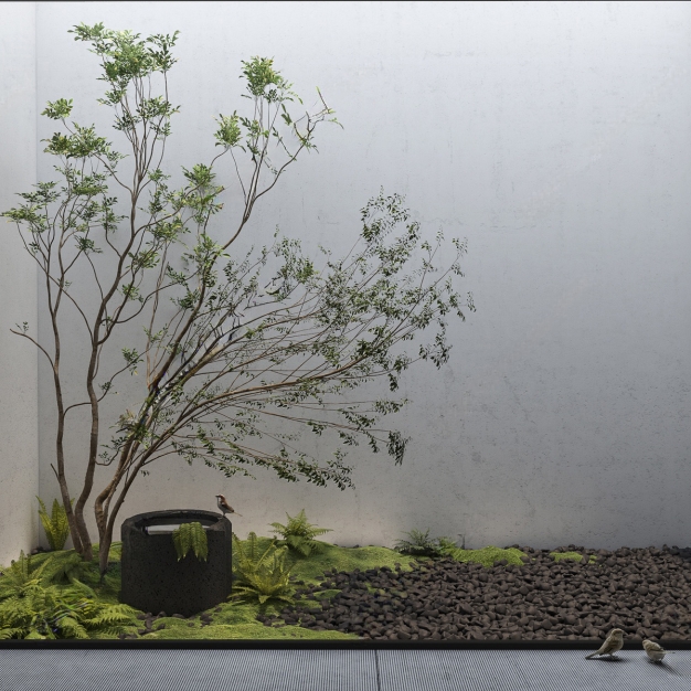 现代园艺景观3D模型