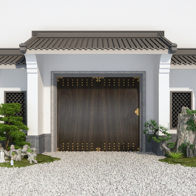  新中式庭院大门3D模型