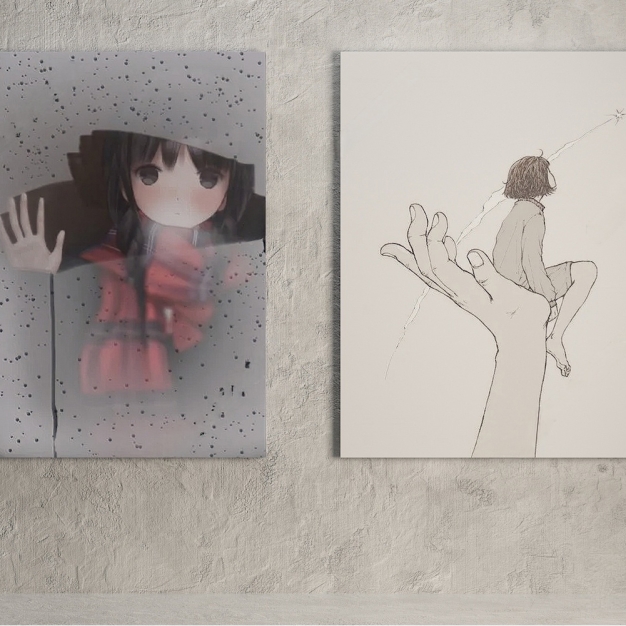 现代装饰画 挂画3D模型