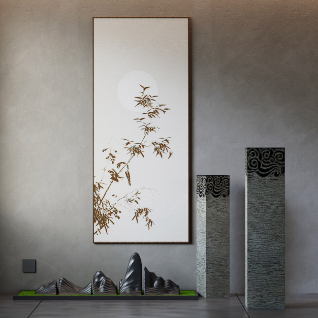 新中式装饰画3D模型