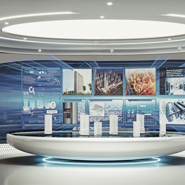 现代科技展厅3D模型