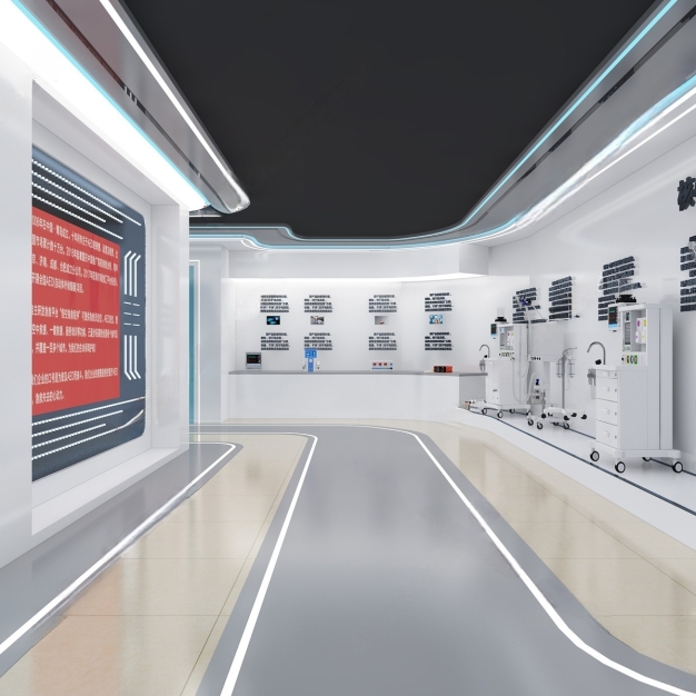 现代医疗展厅3D模型