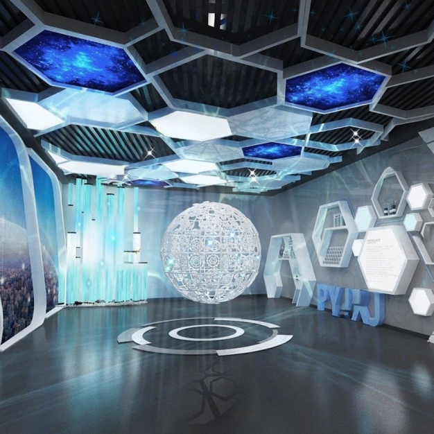 现代科技展厅3D模型