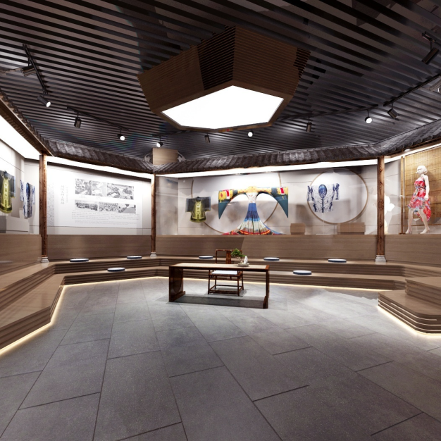中式博物馆展厅3D模型