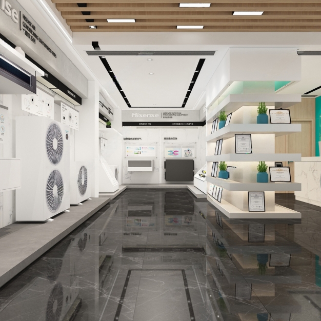 现代中央空调展厅3D模型