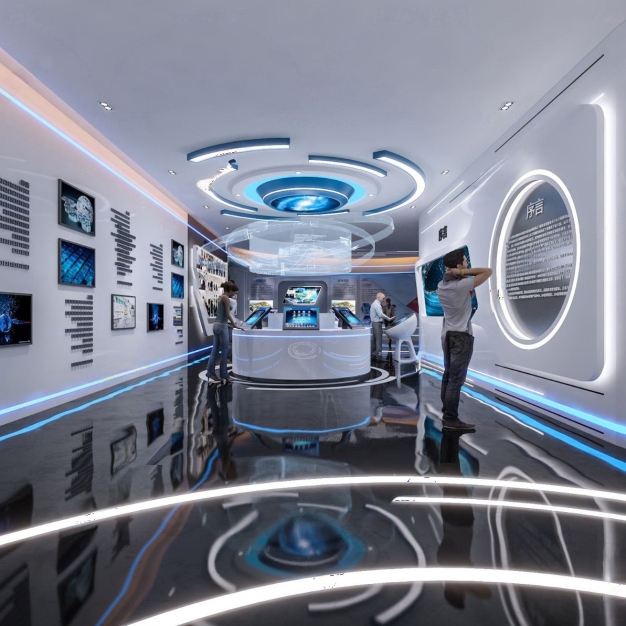现代科技展厅3D模型