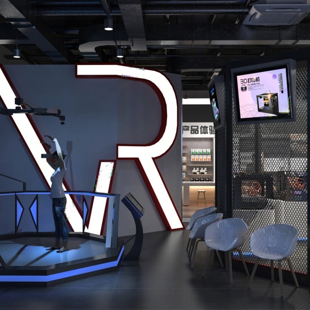 现代科技VR展厅3D模型