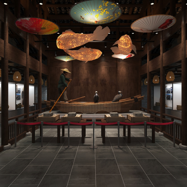 中式民俗展厅3D模型