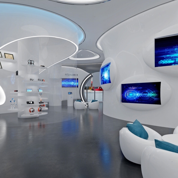 现代科技展厅3D模型