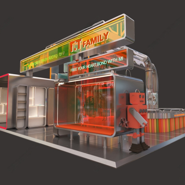 现代科技展厅3D模型