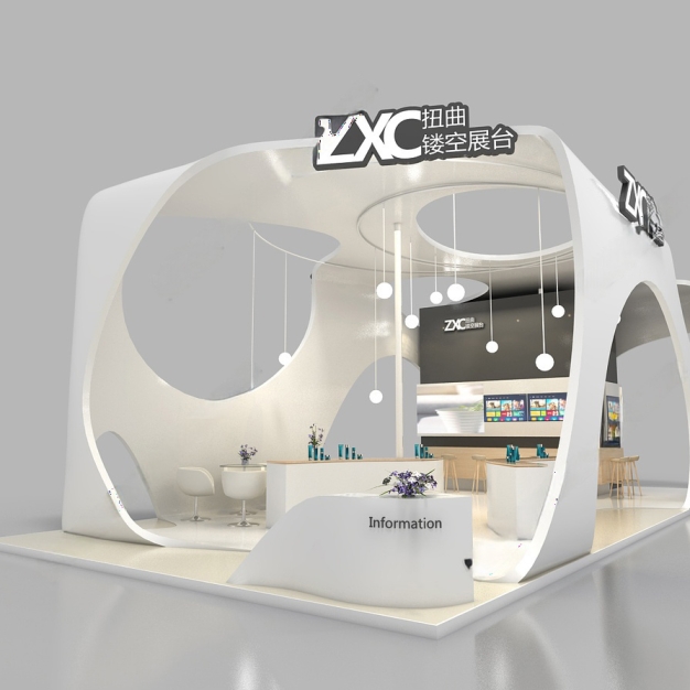 现代企业展厅3D模型