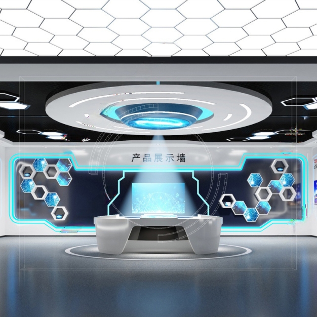 现代科技展厅3D模型