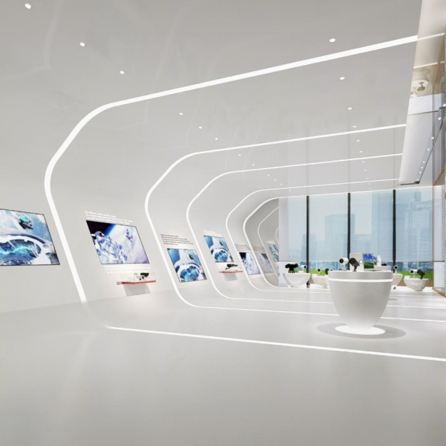 现代摄像头展厅3D模型