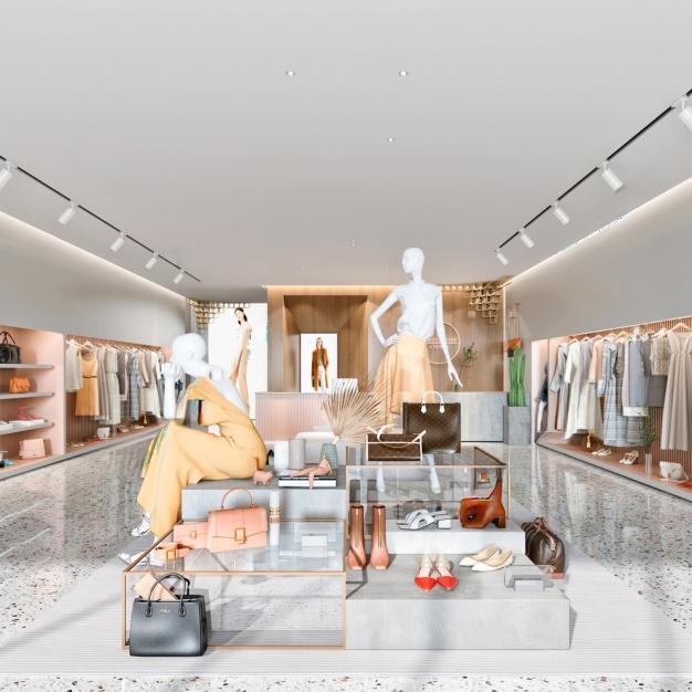 现代服装店3D模型