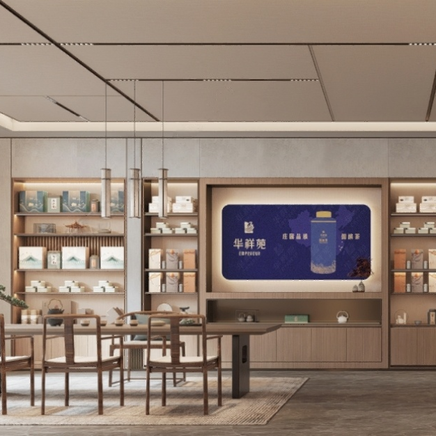新中式茶叶店3D模型