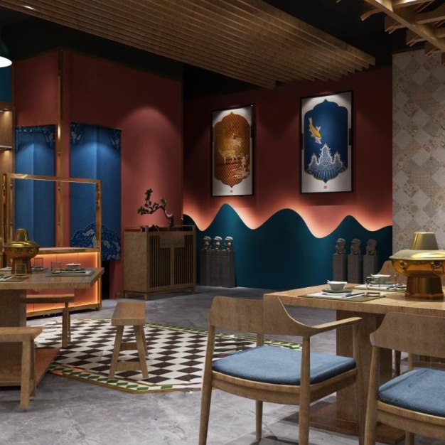 新中式火锅店3D模型