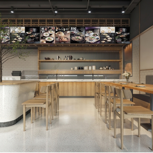 现代中餐店3D模型