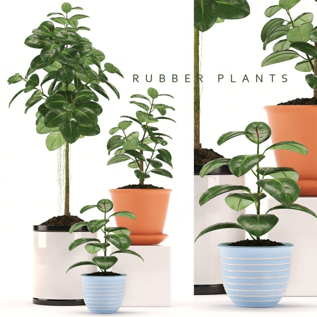 植物盆栽组合3D模型