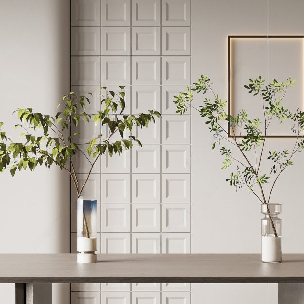 植物盆栽组合3D模型