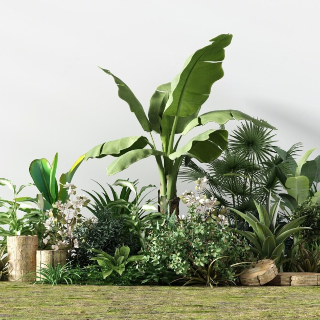 植物堆3D模型