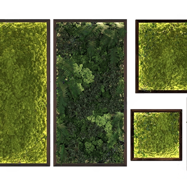 植物墙组合3D模型