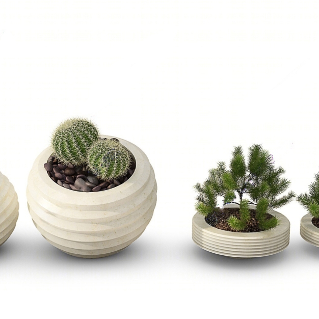 植物盆栽组合3D模型