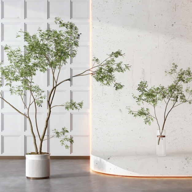 现代绿植盆栽 盆景组合3D模型