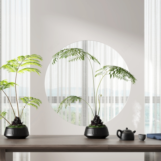 新中式蕨类盆栽3D模型