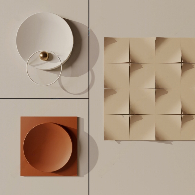  现代墙饰挂件组合3D模型