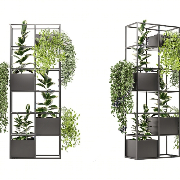 植物盆栽 植物架3D模型