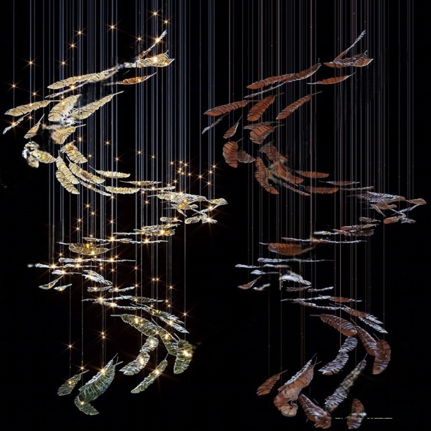  现代羽毛装饰灯3D模型