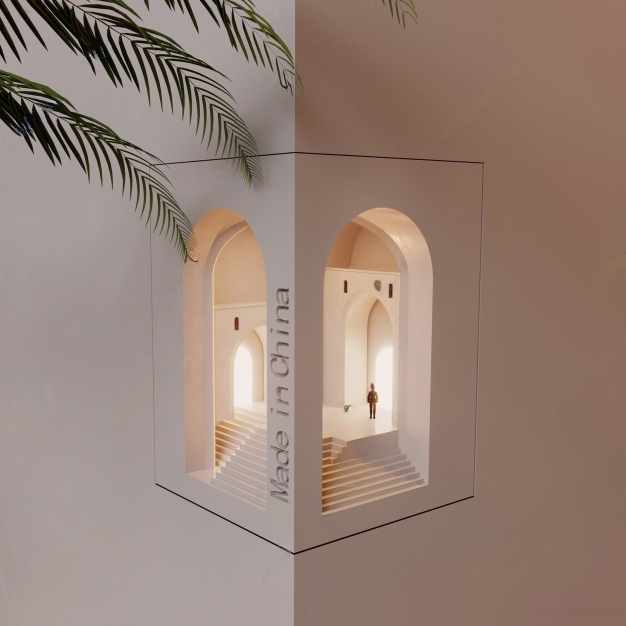 现代嵌入式转角石膏壁3D模型