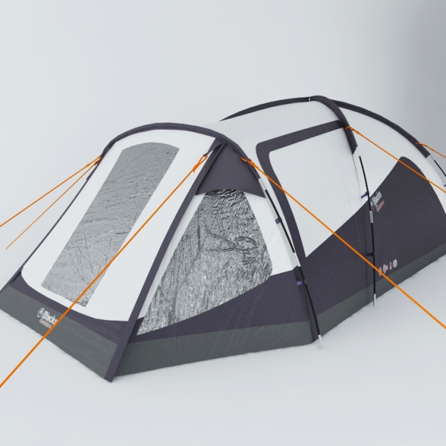 现代户外露营帐篷3D模型