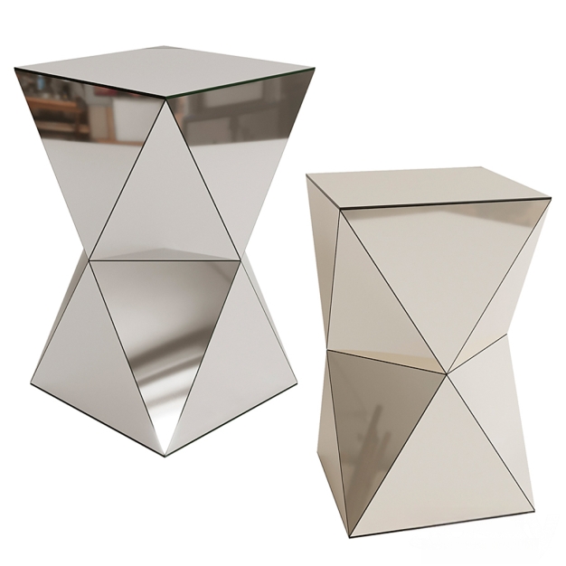 现代边几角几3D模型