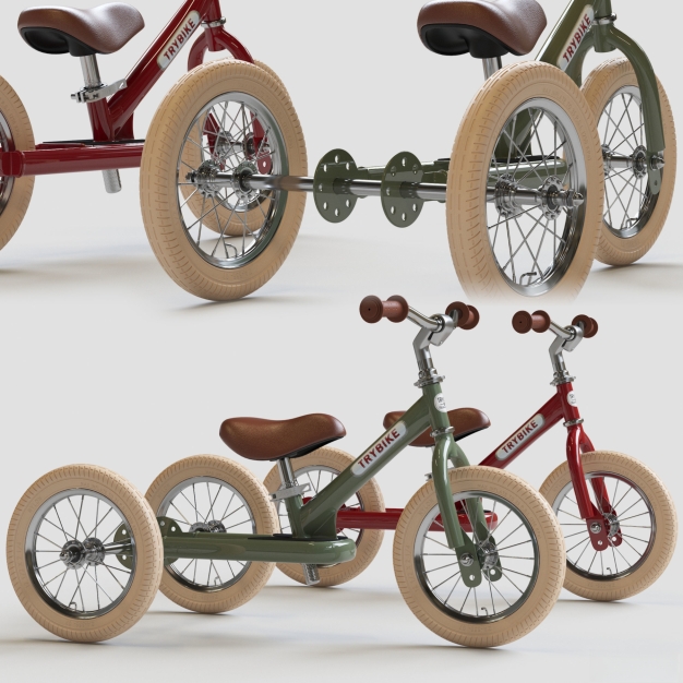 现代儿童单车3D模型