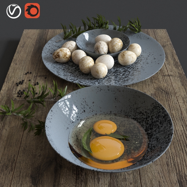 鸡蛋 食物3D模型