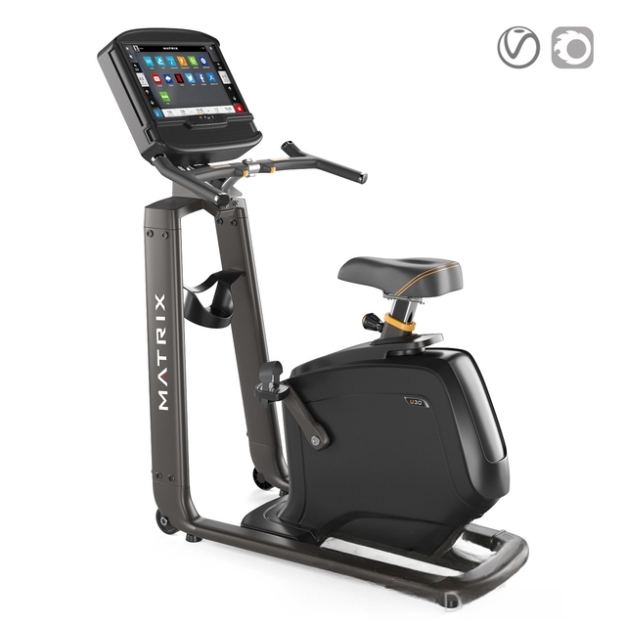 现代有氧自行车健身器材3D模型