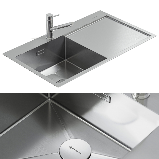  现代水槽水龙头组合3D模型