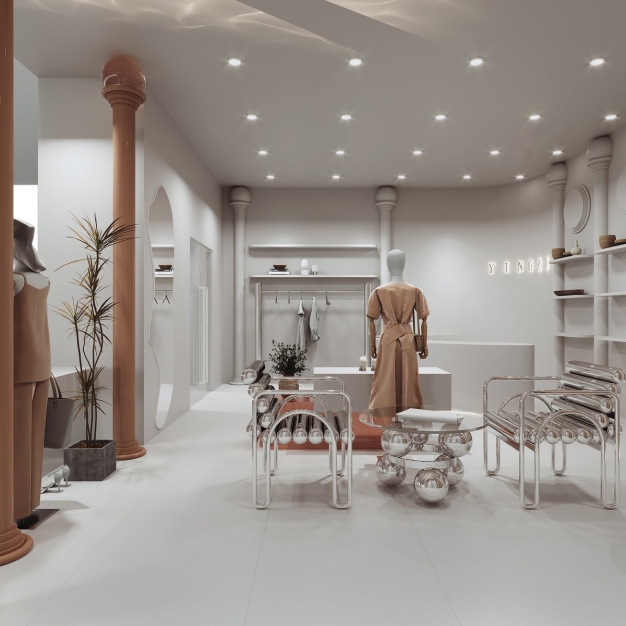  现代女装店3D模型