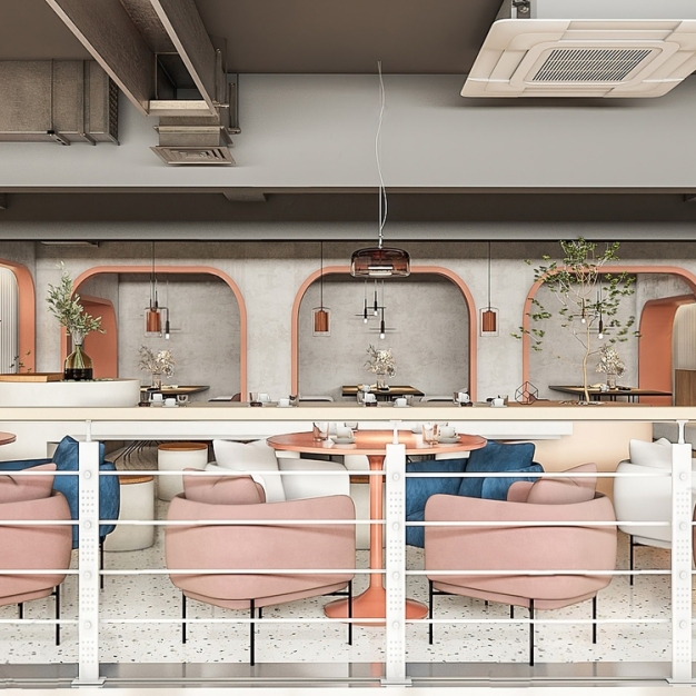 现代咖啡店3D模型