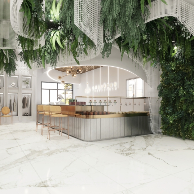  现代奶茶店3D模型